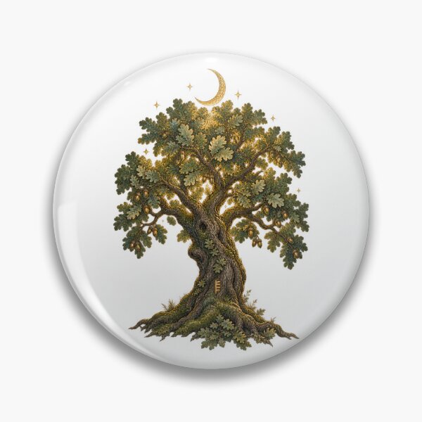 Item preview, Oak Tree | Celtic Ogham Duir Tree Calendar Art | Druid Pagan Gift designed and sold by Brackenlume Studio.