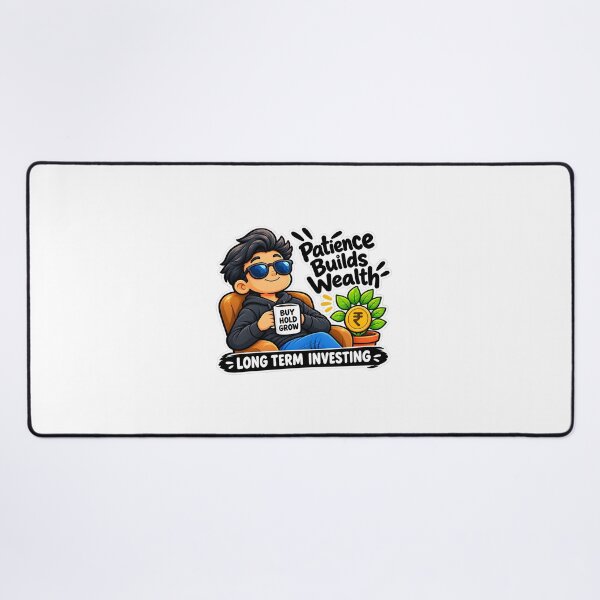 Item preview, Patience Builds Wealth – Long Term Investing & Stock Market Investor Mindset designed and sold by sugoonfinarts.