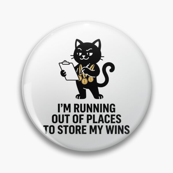 Item preview, Too Many Wins - Cat Design designed and sold by RunningWhiskers.