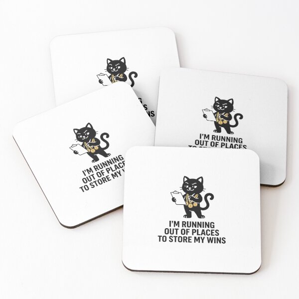 Item preview, Too Many Wins - Cat Design designed and sold by RunningWhiskers.