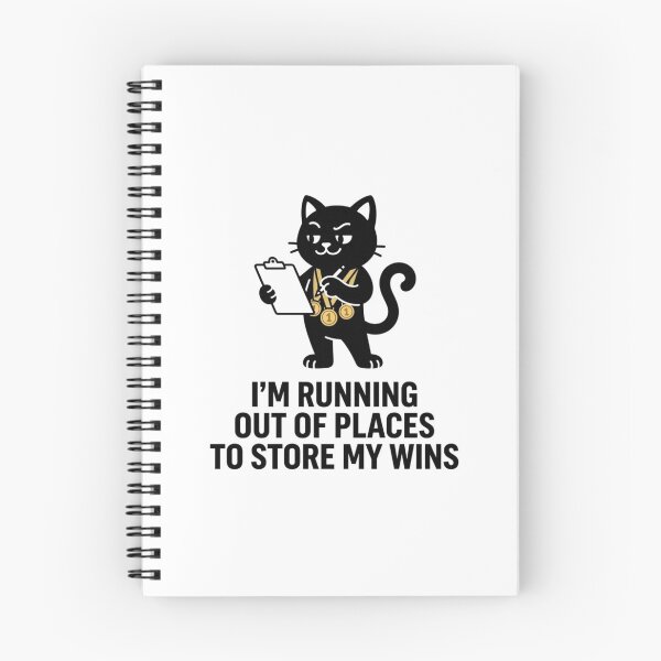 Item preview, Too Many Wins - Cat Design designed and sold by RunningWhiskers.