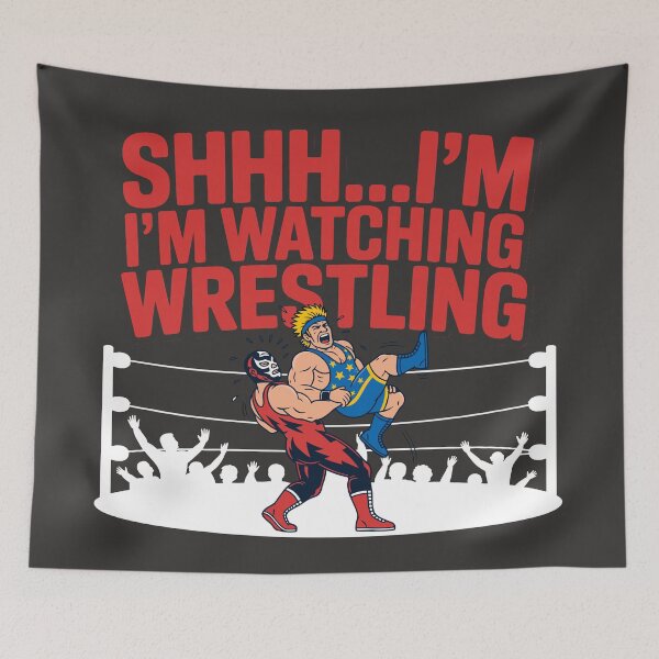 Item preview, Shhh I'm Watching Wrestling Fans Lover Funny Wrestling designed and sold by Colorfulman.