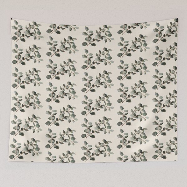 Item preview, Glitchcore Abstract Eucalyptus Leaves designed and sold by Elżbieta Kaps.