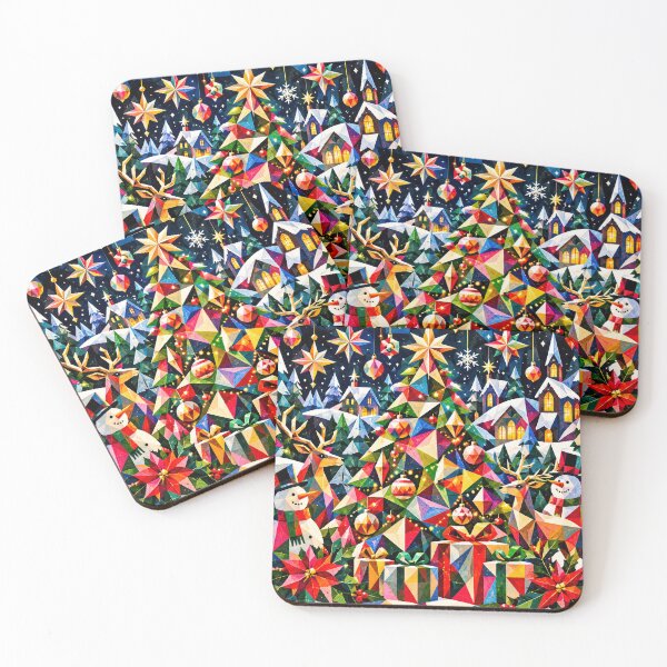 Item preview, Christmas geometric triangles designed and sold by designbywhacky.