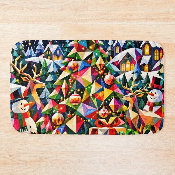Item preview, Christmas geometric triangles designed and sold by designbywhacky.