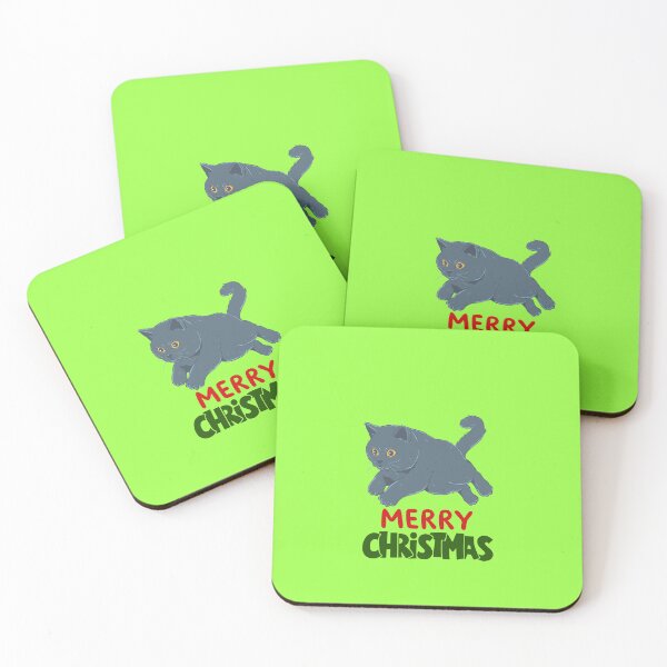 Item preview, Cute British Shorthair Merry Christmas Holiday Art designed and sold by stormk10.