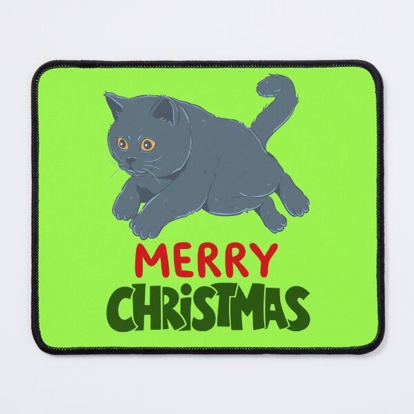 Item preview, Cute British Shorthair Merry Christmas Holiday Art designed and sold by stormk10.