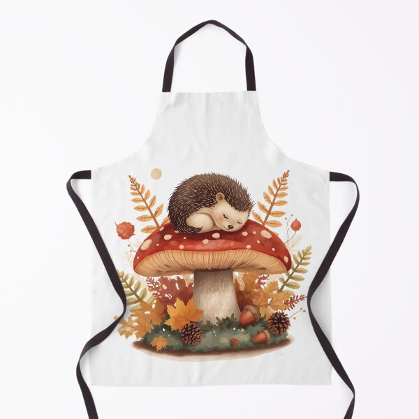 Item preview, Sleeping Hedgehog on Amanita Mushroom | Dark Cottagecore Autumn Sticker designed and sold by Youram.