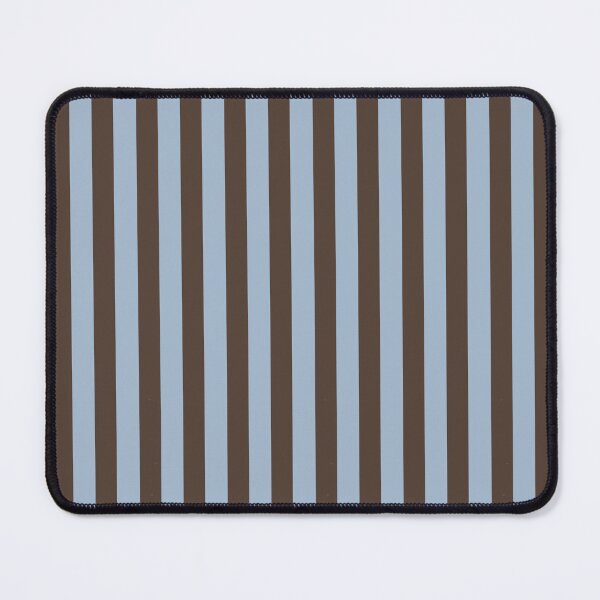 Item preview, Classic Brown and Light Blue Vertical Stripes Pattern designed and sold by AliaaSaleh56-.