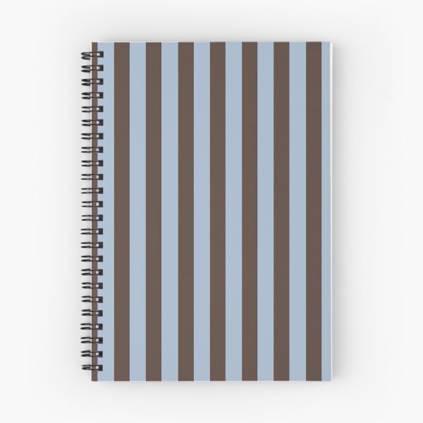 Item preview, Classic Brown and Light Blue Vertical Stripes Pattern designed and sold by AliaaSaleh56-.