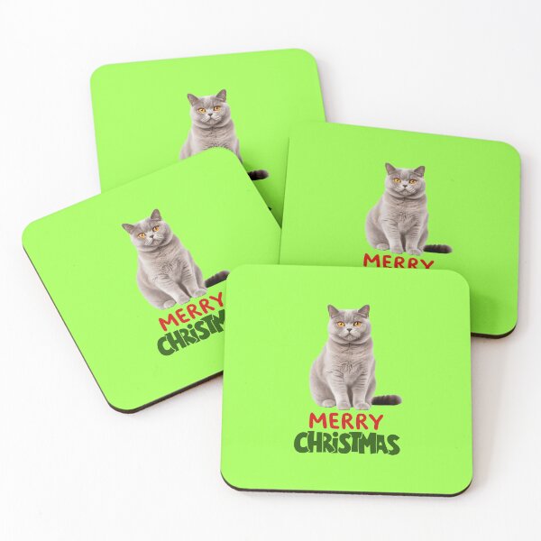 Item preview, Cute British Shorthair Merry Christmas Holiday Art designed and sold by stormk10.