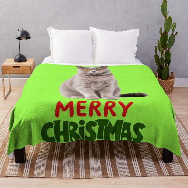 Item preview, Cute British Shorthair Merry Christmas Holiday Art designed and sold by stormk10.