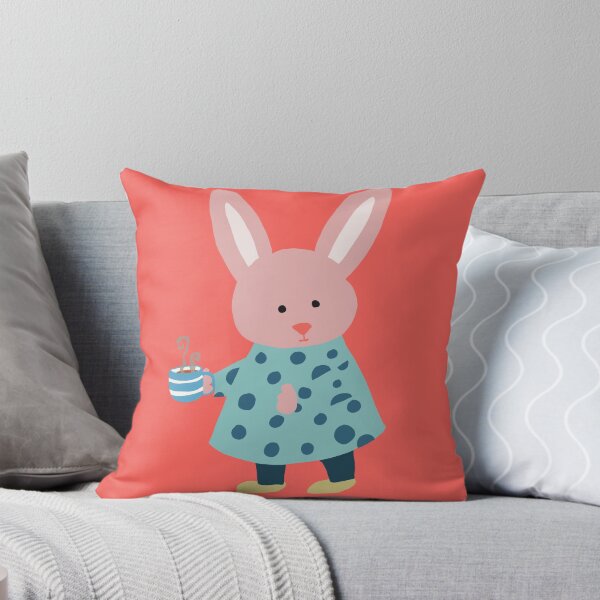 Item preview, Coffee Loving Bunny - hand drawn designed and sold by ashleywilks.