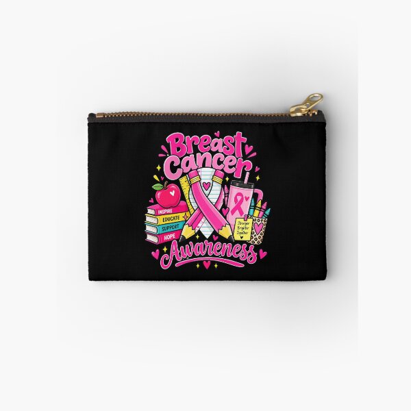 Item preview, Breast Cancer Awareness Pink Ribbon Teacher Support Message designed and sold by cerima.