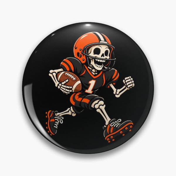 Item preview, Funny skeleton playing football  designed and sold by HiPatti.
