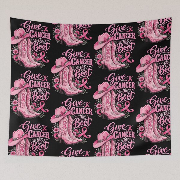 Item preview, Give Breast Cancer The Boot Pink Ribbon Western designed and sold by OddPopARt.