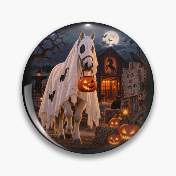 Item preview, Ghost Horse – Western Halloween Trick or Treat designed and sold by  QuarterHorseArt by Just my Studio.