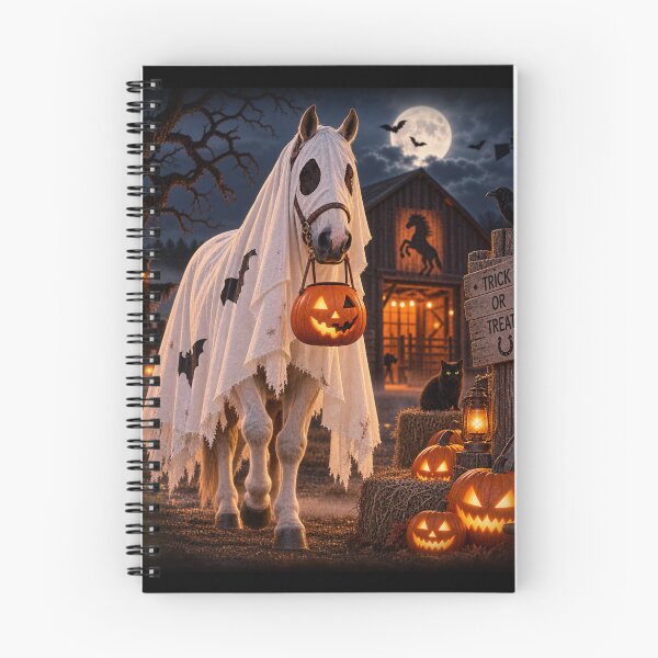 Item preview, Ghost Horse – Western Halloween Trick or Treat designed and sold by  QuarterHorseArt by Just my Studio.