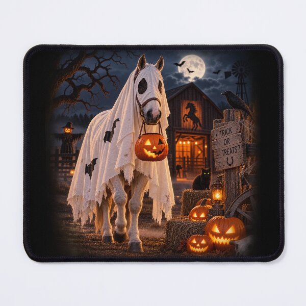 Item preview, Ghost Horse – Western Halloween Trick or Treat designed and sold by QuarterHorseArt by Just my Studio.