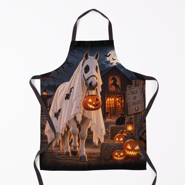 Item preview, Ghost Horse – Western Halloween Trick or Treat designed and sold by  QuarterHorseArt by Just my Studio.