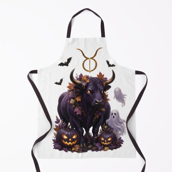 Item preview, Taurus Halloween Mystic Bull Ghosts designed and sold by Zodiac Celestial Art.
