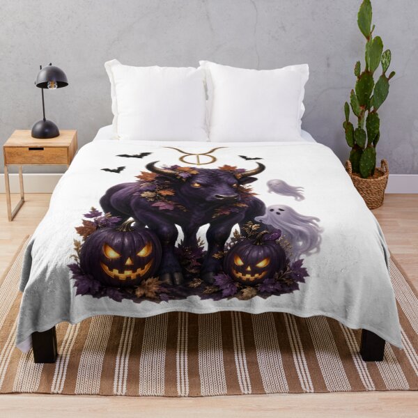 Item preview, Taurus Halloween Mystic Bull Ghosts designed and sold by Zodiac Celestial Art.
