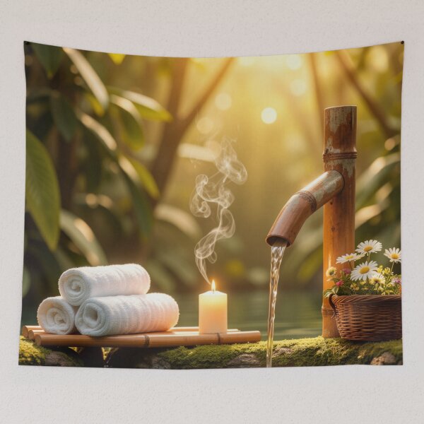 Item preview, Garden of Flowing Harmony - Bamboo Water Sanctuary designed and sold by nhk999.