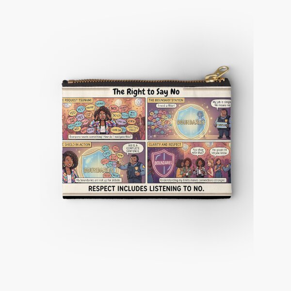 Item preview, "The Right to Say No – A Comic About Boundaries and Respect" designed and sold by Mianku | Für das Leben.