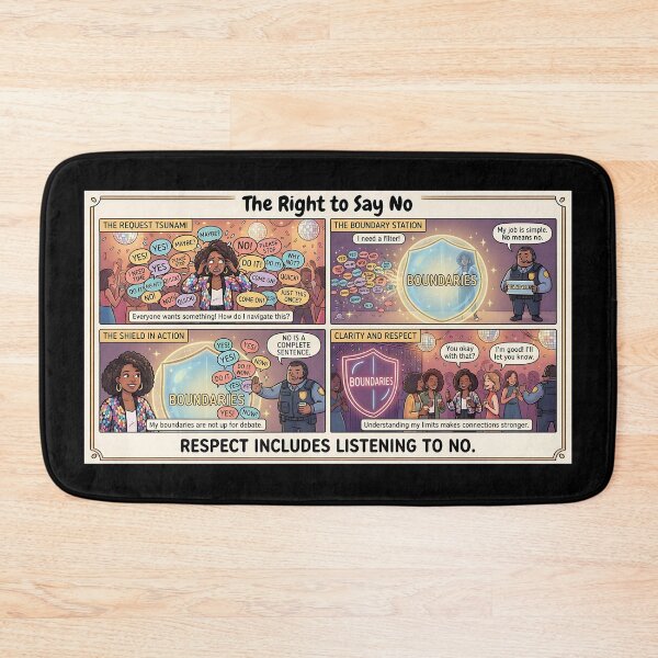 Item preview, "The Right to Say No – A Comic About Boundaries and Respect" designed and sold by Mianku | Für das Leben.