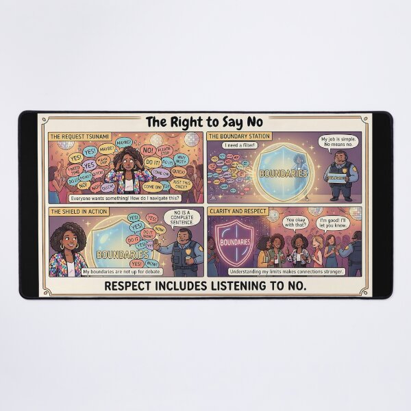 Item preview, "The Right to Say No – A Comic About Boundaries and Respect" designed and sold by Mianku | Für das Leben.