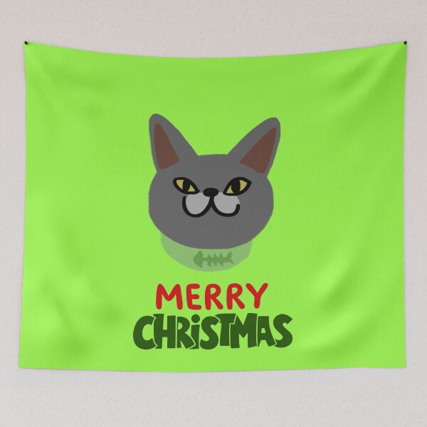 Item preview, Cute British Shorthair Merry Christmas Holiday Art designed and sold by stormk10.