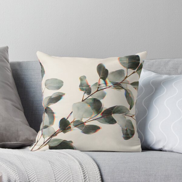 Item preview, Glitchcore Abstract Eucalyptus Leaves designed and sold by Elżbieta  Kaps.
