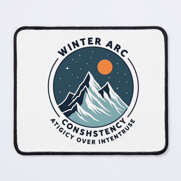 Item preview, Winter Arc Consistency Mountain Crest Badge Outdoor designed and sold by joy-Moons.