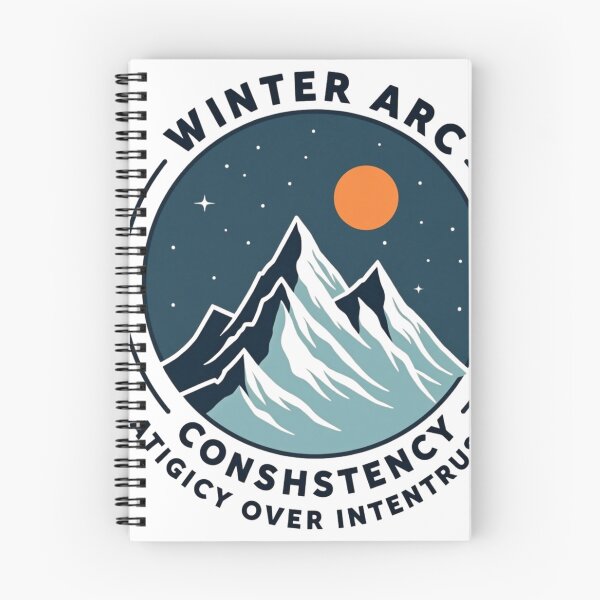 Item preview, Winter Arc Consistency Mountain Crest Badge Outdoor designed and sold by joy-Moons.