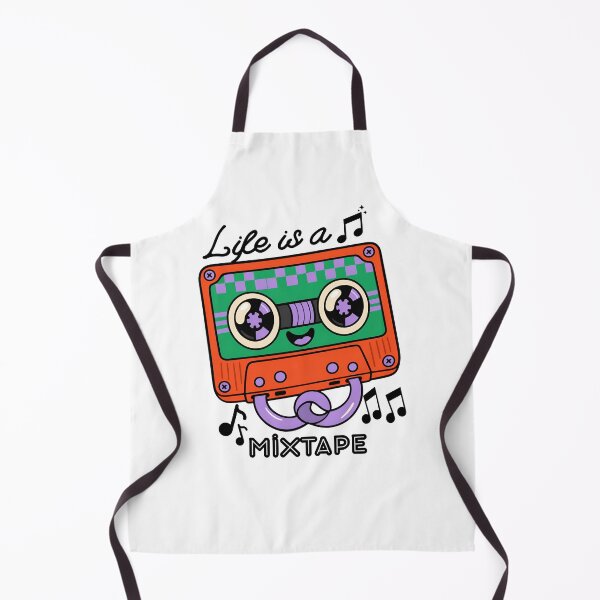 Item preview, Life is a Mixtape Retro Cassette Music Design designed and sold by MaybeeShirts.