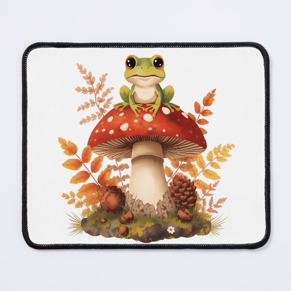 Item preview, Cute Frog on Amanita Mushroom | Dark Cottagecore Vintage Sticker designed and sold by Youram.