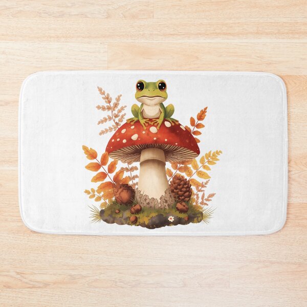 Item preview, Cute Frog on Amanita Mushroom | Dark Cottagecore Vintage Sticker designed and sold by Youram.