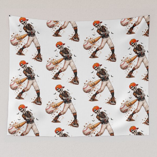 Item preview, Funny Skeleton Baseball Halloween Player for Costume Fans designed and sold by OddPopARt.