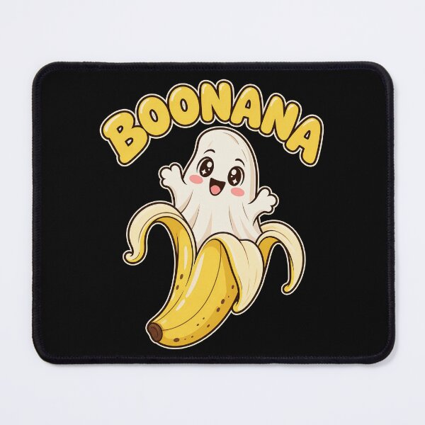 Item preview, Boonana Kawaii Smiling Banana Ghost Sweet Autumn Food artwork designed and sold by adiencarteras.