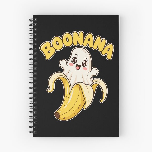 Item preview, Boonana Kawaii Smiling Banana Ghost Sweet Autumn Food artwork designed and sold by adiencarteras.