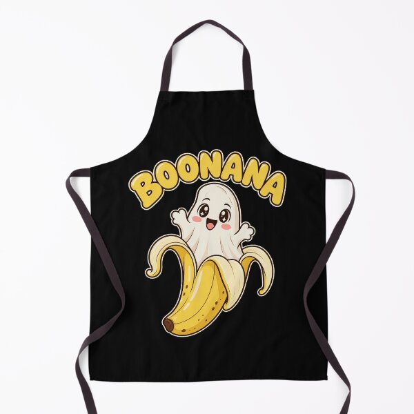 Item preview, Boonana Kawaii Smiling Banana Ghost Sweet Autumn Food artwork designed and sold by adiencarteras.