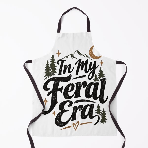 Item preview, In My Feral Era — Woodland Moon Lettering designed and sold by FitEnvy.