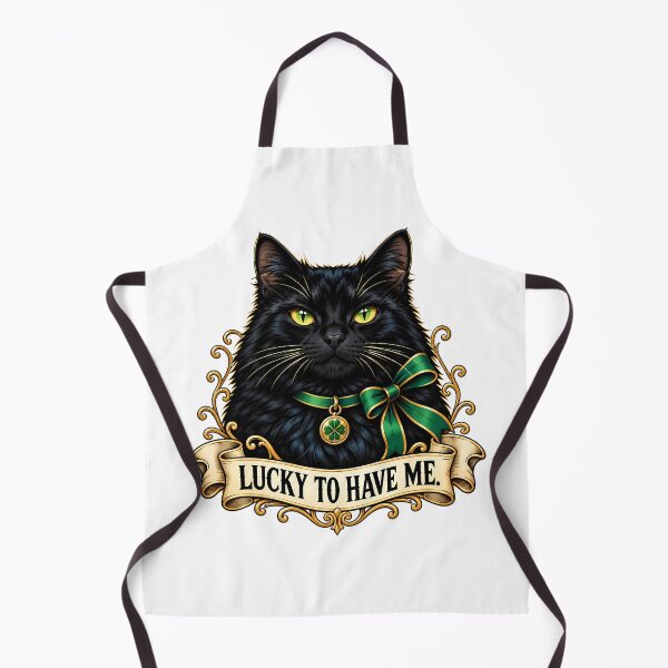 Item preview, Black Cat Four Leaf Clover designed and sold by Old's Cool Cat Studio.