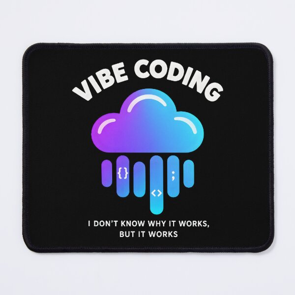Artikelvorschau, Vibe Coding Lustiger KI-Programmierer entworfen und verkauft von DeliqBrands.