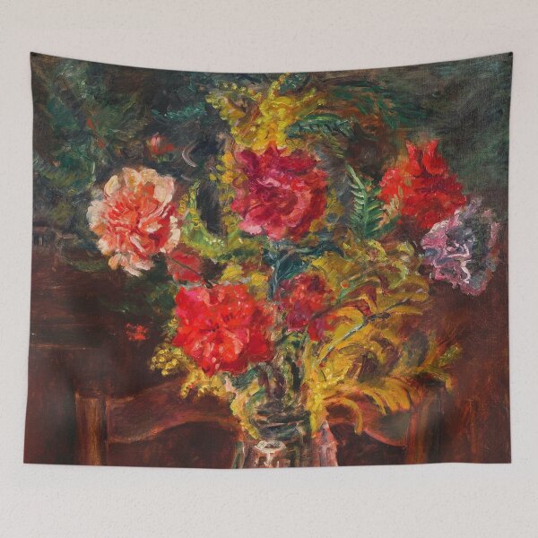 Item preview, Still Life with a Bouquet of Roses still life floral blossom painting by Maurice Mendjisky designed and sold by Jéanpaul Ferro.