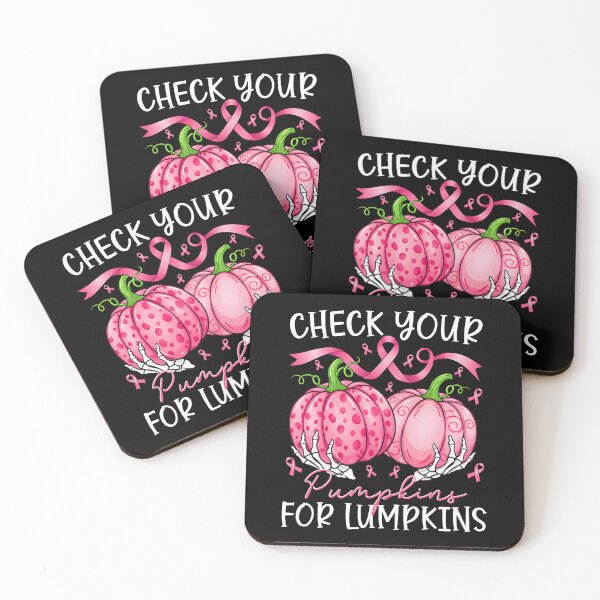 Item preview, Check Your Pumpkins Breast Cancer Awareness Halloween designed and sold by OddPopARt.