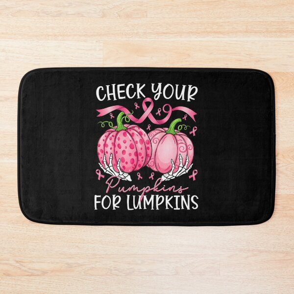 Item preview, Check Your Pumpkins Breast Cancer Awareness Halloween designed and sold by OddPopARt.