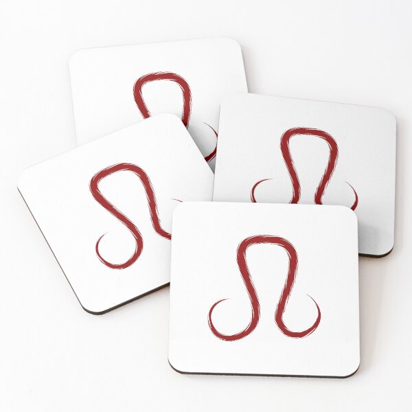 Item preview, Dark Red Leo Lion Zodiac Symbol Design designed and sold by pattern-archive.