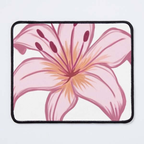 Item preview, Soft Pink Stargazer Lily Flower Illustration designed and sold by DesignByUmza.