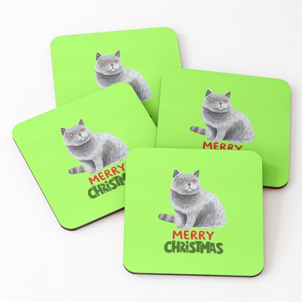 Item preview, Cute British Shorthair Merry Christmas Holiday Art designed and sold by stormk10.